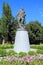 Monument to the Soldier liberator in summer day in the city of Sovetsk