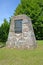 Monument to soldiers who died during World War I. Village of Novostroevo, Kaliningrad region. German and Russian text - Memory of