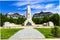 Monument to the Soviet soldiers liberators on Freedom Square in Budapest