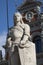 Monument to St. Roland in the central square in Riga, Latvia