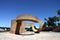 Monument to the Tolerance of Eduardo Chillida next to the river Guadalquivir in the city of Seville.