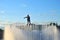 The monument to Vladimir Lenin, fountains on Moscow square