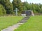 Monument to those who died during World War I. Burial of 199 Russian and 115 German warriors. Kubanovka village, Kaliningrad