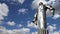 Monument to Yuri Gagarin 42.5-meter high pedestal and statue,Moscow, Russia.