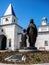 He monument of tsarina Eudoxia Streshneva Tsarevich Alexei Mikhailovich, Meshchovsk St. George monastery in the town of