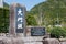 Monument of UNESCO World Heritage Site at Daimonzaka slope on Kumano Kodo Nakahechi Route in