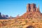 Monument Valley Buttes at sunset, USA