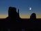 Monument Valley, Iconic Buttes, Full Moon