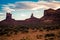 Monument Valley iconic scenery glows