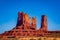 Monument valley in late afternoon