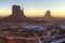 Monument Valley Misty Sunrise