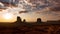 Monument Valley Sunrise View Wide Time Lapse Zoom In Arizona Southwest USA