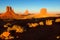 Monument Valley in sunset
