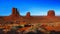 Monument Valley Sunset Panorama, Navajo Indian Tribal Park, USA