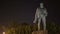 Monument of Vladimir Lenin at Night