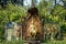 Monument at wat phnom landmark temple in Phnom Penh Cambodia