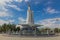 Monument in White City Ashgabat Park in Ashgabat, capital of Turkmenist