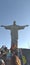 Monument wonder of Rio de Janeiro Christ the Redeemer