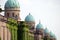 Monumental architecture of Mirogoj cemetery arcades in Zagreb