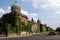 Monumental architecture of Mirogoj cemetery arcades in Zagreb