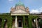 Monumental architecture of Mirogoj cemetery arcades in Zagreb