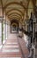 Monumental architecture of Mirogoj cemetery arcades in Zagreb