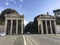 Monumental entrance to the Villa Borghese