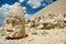 Monumental god heads on mount Nemrut, Turkey