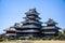 Monumental Matsumoto castle built in traditional japanese style