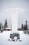 Monumental statue of Jesus Christ called Rio de Klin, near village Klin, Slovakia