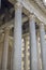 Monuments in Rome, Italy. Pantheon, facade of the Roman temple,