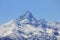 Monviso mountain with snow in Spring