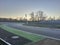 Monza circuit at sunset