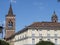 Monza, Italy: cityscape with belfry