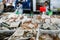 MONZA, ITALY/EUROPE - OCTOBER 28 : Fresh Fish Market Stall in Mo