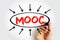 MOOC - Massive Open Online Course is an online course aimed at unlimited participation and open access via the Web, acronym text