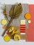 Mood board color palette for interior design and decor