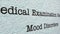 Mood disorder medical report