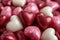Mood of love with colorful Heart-Shaped Candies. Love and Valentine\\\'s concept.