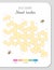 Mood tracker with honeycombs and bees for 31 days of a month.
