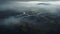 Moody Aerial View Of Norwegian River And Valley