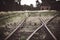 Moody atmospheric abandoned railways tracks