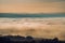 Moody autumn landscape with hills, mountains and clouds, Slovakia