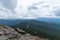 A moody day above the clouds on a Rocky Mountain Peak