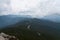 A moody day above the clouds on a Rocky Mountain Peak