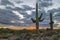 Moody desert sunset sky near Phoenix AZ