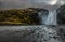 A moody edit of the Skogafoss waterfall in Southern Iceland