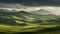 Moody Lighting And Organic Formations: Exploring Green Grassy Hills