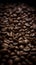 Moody Photo of Coffee Beans on a Dark Background