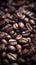 Moody Photo of Coffee Beans on a Dark Background